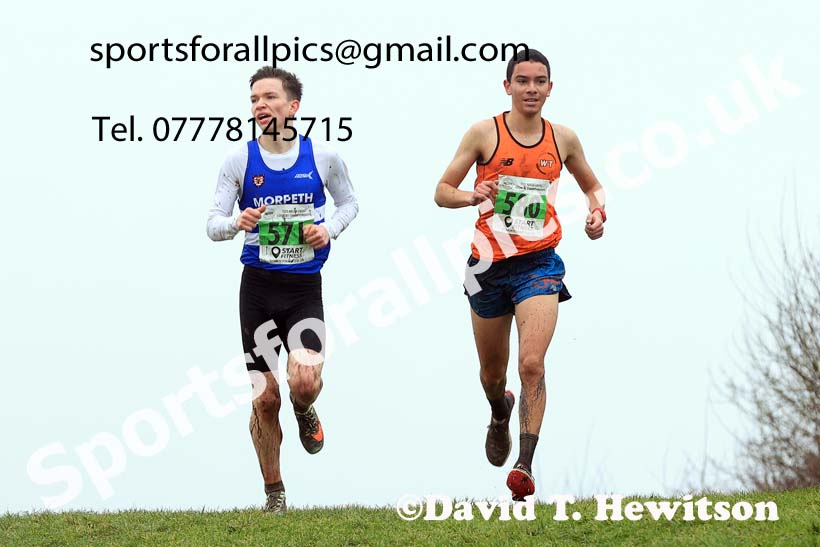 Mens under-20s 2023 North Eastern Cross Country Champs., Temple Park, South Shields. Photo: David T. Hewitson/Sports for All Pics